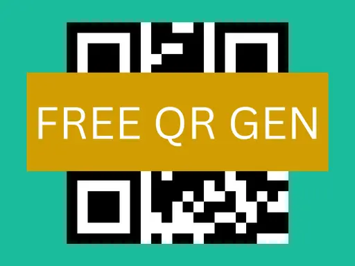 Image with the the Free QR Gen logo on it